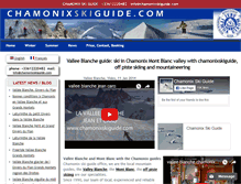 Tablet Screenshot of chamonixskiguide.com